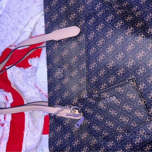 Rylan Monogram, Guess Top Zip Tote - Picture 4 of 11